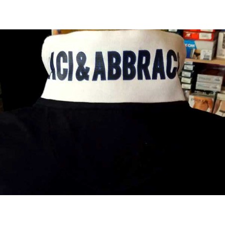 Polo uomo Baci & Abbracci, logo frontale e sul collo con riga