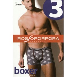 3 Boxer uomo RossoPorpora in tre varianti con elastico loggato