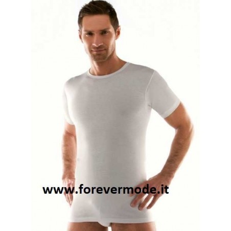 T-Shirt uomo Liabel manica corta a girocollo in filoscozia non aderente