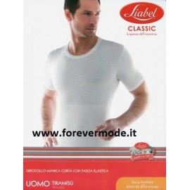 T-Shirt uomo Liabel con fascia lombare contenitiva in lana cotone ideale per lo sport 2
