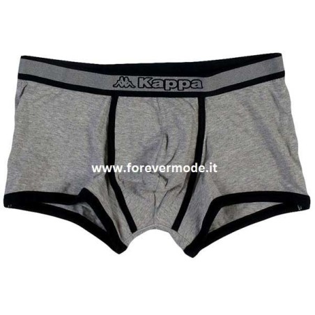 6 Boxer uomo Kappa in cotone elasticizzato vita bassa con elastico esterno