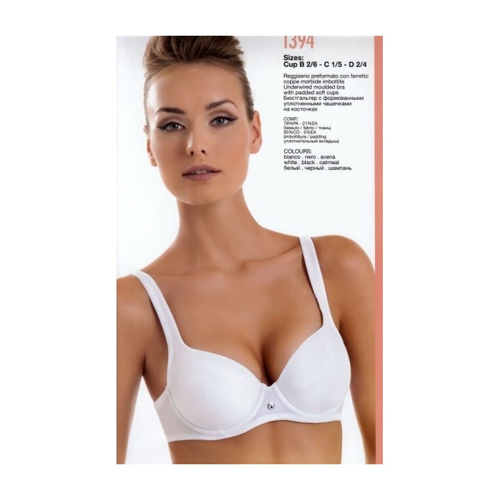 Reggiseno donna SieLei microfibra con imbottitura preformata