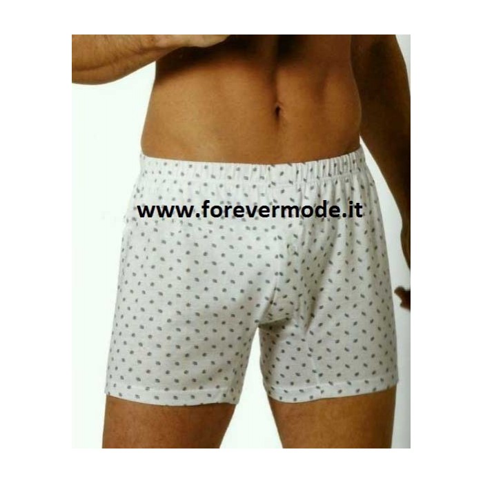 3 Boxer uomo Nottingham in cotone a fantasia cravatta e apertura