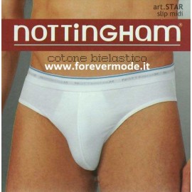 3 Slip uomo Nottingham, cotone bielastico con elastico loggato