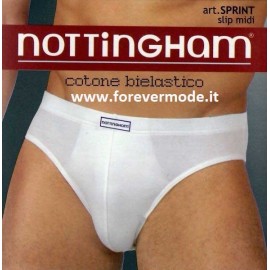 3 Slip uomo Nottingham Midi in cotone bi-elastico con elastico infilato