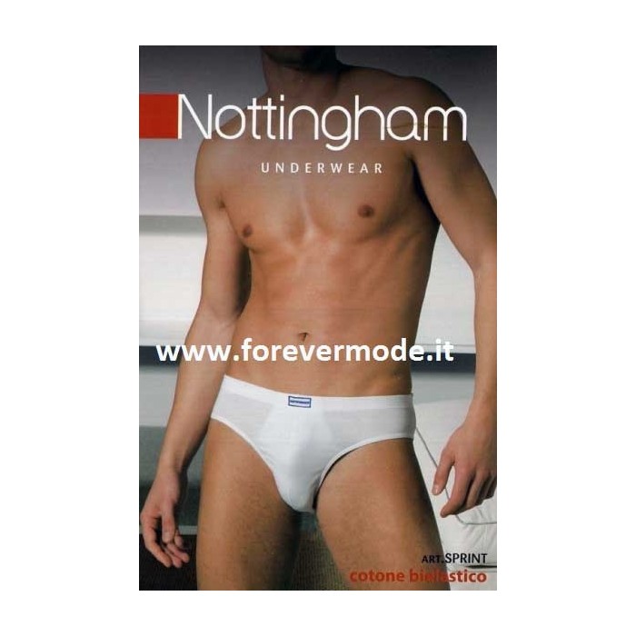 3 Slip uomo Nottingham, cotone bielastico con elastico infilato