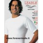 3 T-shirt uomo Leable manica corta a girocollo con cotone dentro e calda lana fuori