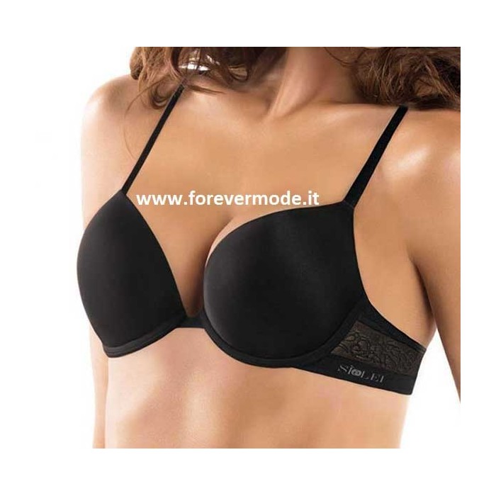 Reggiseno donna SieLei con ferretto e imbottitura gel e ricami