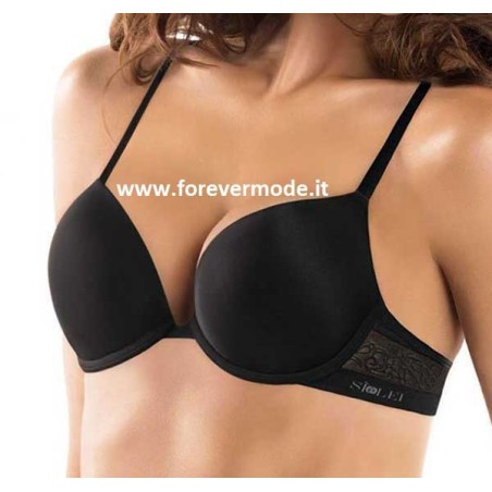 Reggiseno donna SieLei con ferretto e imbottitura gel e ricami
