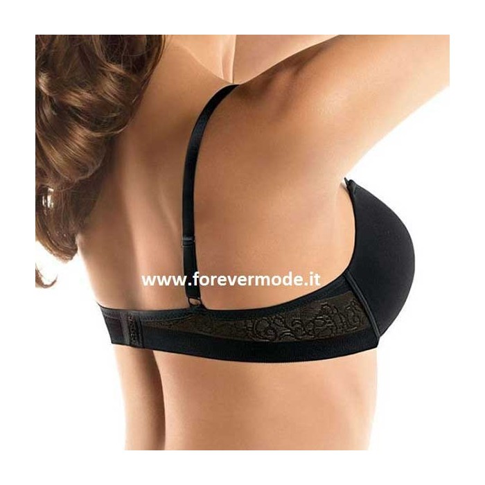 Reggiseno donna SieLei con ferretto e imbottitura gel e ricami