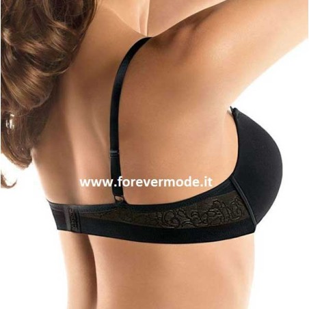 Reggiseno donna SieLei con ferretto e imbottitura gel e ricami