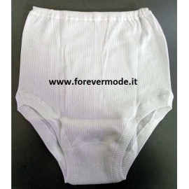 6 Slip culotte donna Moretta classiche in cotone a costina 2