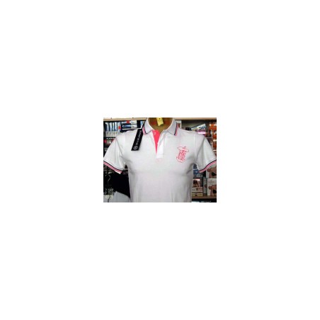 Polo uomo Papeete con logo frontale a mela e stampa sul collo