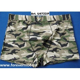 2 Boxer da uomo Gasoline in cotone elasticizzato a fantasia mimetica