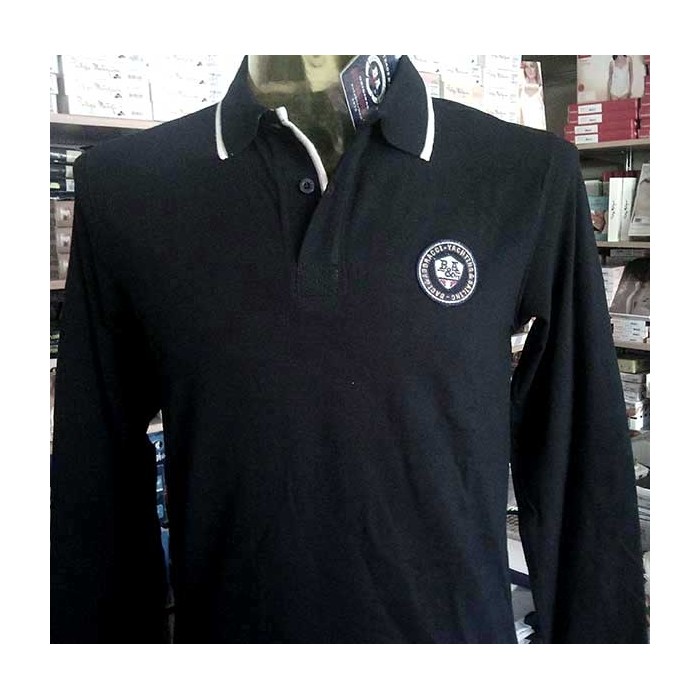 Polo uomo Baci & Abbracci logo frontale e stampa sul collo