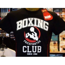 T-shirt maglia uomo Boxing manica corta a girocollo in cotone con stampa logo