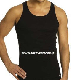 3 Canottiere uomo Axiom a spalla larga in morbido cotone elasticizzato aderente