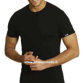 T-Shirt uomo Axiom manica corta a girocollo in cotone elasticizzato con logo
