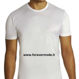 T-Shirt uomo Axiom manica corta a girocollo in filo di scozia con collo basso