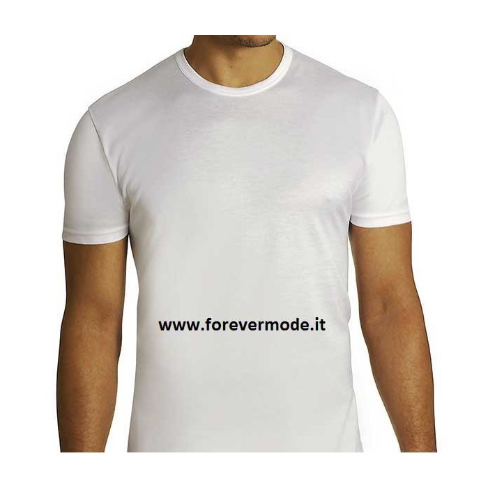 T-Shirt uomo Axiom manica corta a girocollo in filo di scozia con collo basso