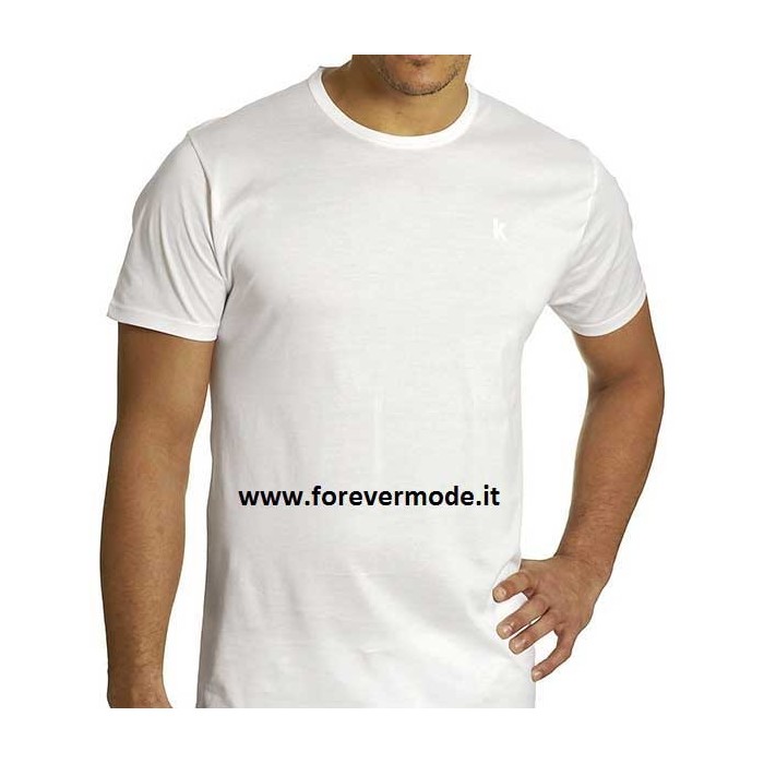 3 T-Shirt uomo Axiom manica corta a girocollo basso in filo di scozia con logo