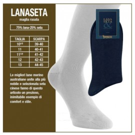 3 Calzettoni uomo Prisco lunghi in lana e seta a maglia rasata