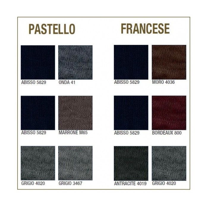 6 Calzettoni uomo Prisco lunghi in misto lana a costina