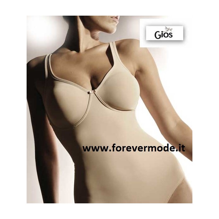 Body donna Gios senza ferretto non imbottito, contenimento forte
