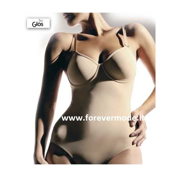 Body donna Gios con ferretto e non imbottito, contenimento forte