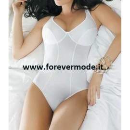 Body donna Lormar in cotone senza ferretto con taglio del seno