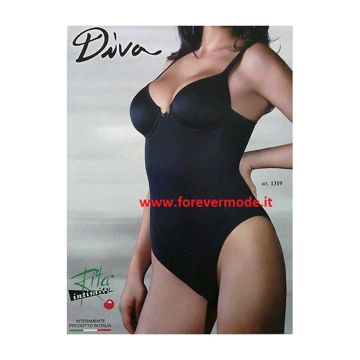 Body donna Rita con ferretto e non imbottito a controllo leggero