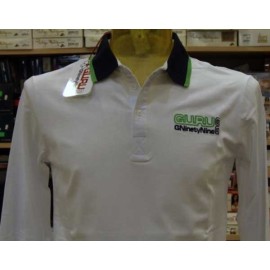 Polo uomo Guru logo frontale ricamato e stampa sul collo 2