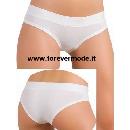 3 Slip donna Jadea cotone-modal vita bassa con elastici tubolari