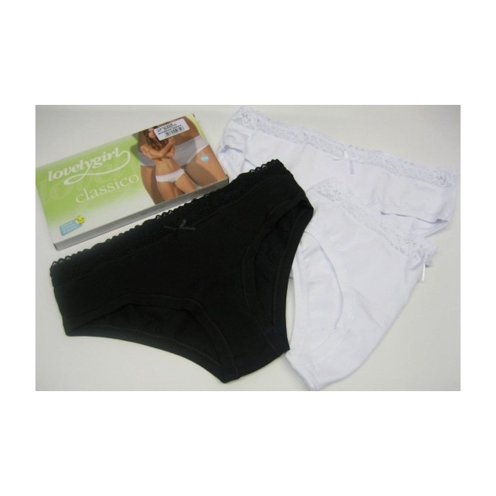 3 Short donna Emy vita bassa cotone modal e fascioncino in pizzo