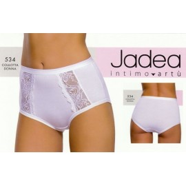 3 Slip culotte donna Jadea alte in cotone modal e pizzo con elastici tubolari 2