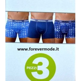 3 Slip uomo Primal, cotone fantasia con elastico esterno logato 2