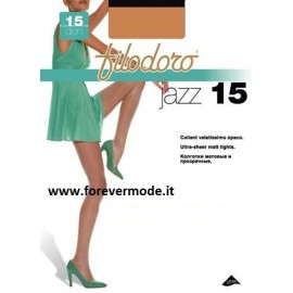 3 Collant donna Filodoro Jazz 15 tuttonudo corpino rinforzato