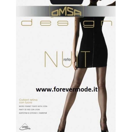 Collant donna Omsa Nuit in lycra con maglia a rete piccola