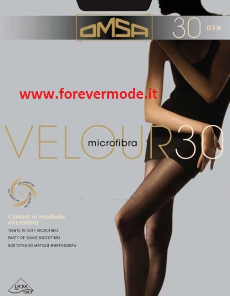 Collant donna Omsa in microfibra tuttonudo con tassello in cotone