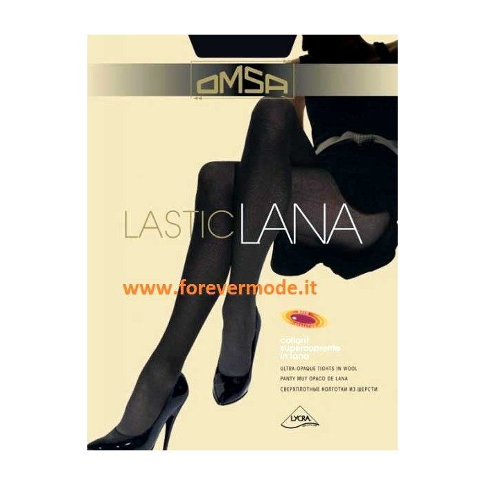 Collant donna Omsa coprente in lana tuttonudo con tassello