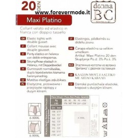 12 Collant Donna BC XXXL velati con doppia cucitura fronte e retro 2