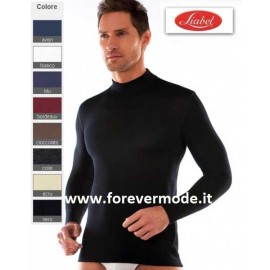 Maglia uomo Liabel manica lunga con collo a lupetto in caldo misto lana 2
