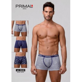 3 Boxer uomo Primal in cotone elasticizzato fantasia con elastico logato