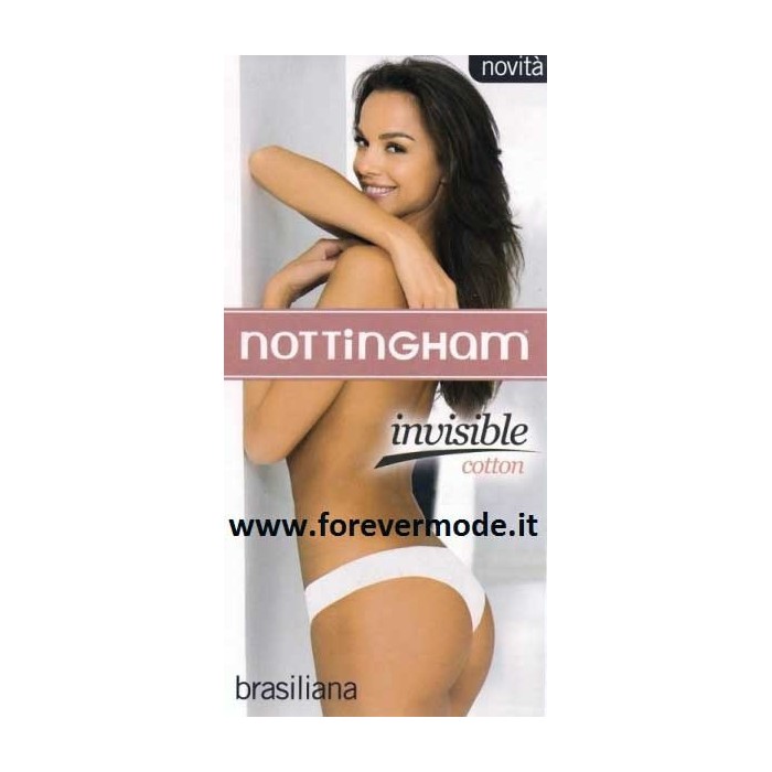 3 Slip brasiliana donna Nottingham in cotone a taglio laser