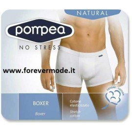 Boxer uomo Pompea in cotone a vita bassa con elastico infilato 2