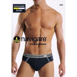 3 Slip uomo Navigare in cotone con bande elastico esterno logato