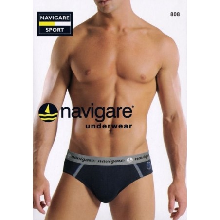 3 Slip uomo Navigare in cotone con bande elastico esterno logato
