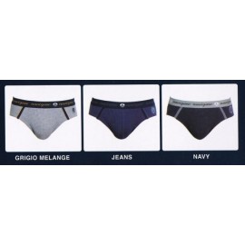 3 Slip uomo Navigare in cotone con bande elastico esterno logato 2