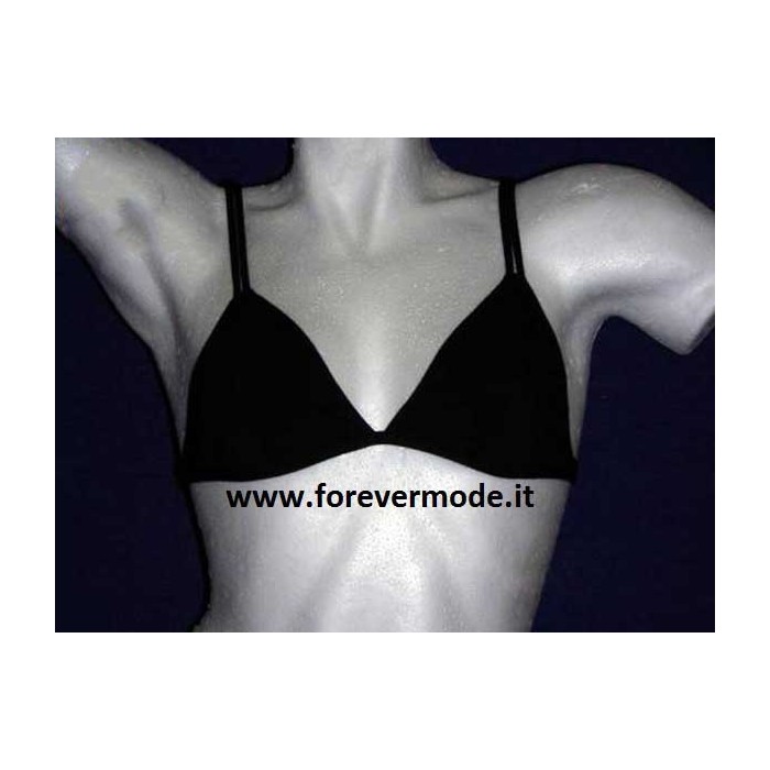 Reggiseno donna Emy a triangolo non imbottito in cotone con bretelline doppie