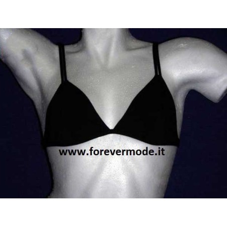 Reggiseno donna Emy a triangolo non imbottito in cotone con bretelline doppie